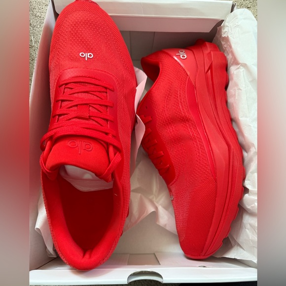 ALO Yoga Red Athletic Shoes - Picture 2 of 3